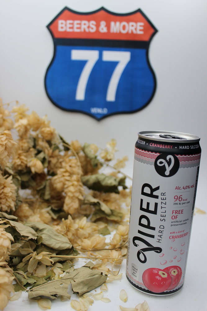 Viper Grolsch Viper Hard Seltzer Cranberry Overig Blik 33 cl  4,00%