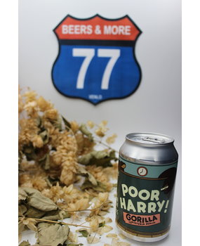 Gorilla Craft Beer GMBH Gorilla Poor Harry! American IPA Blik 33 cl 6,60% Gorilla Craft Beer GMBH Gorilla Poor Harry! American IPA Blik 33 cl 6,60%