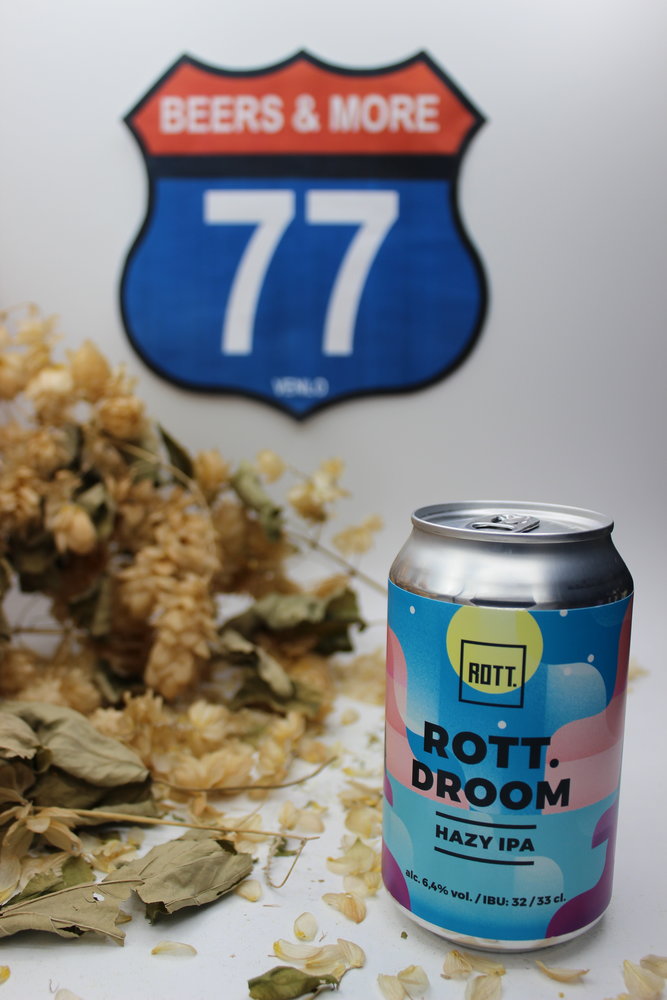 Rott. Brouwers Rott. Droom Hazy IPA Blik 33 cl 6,40% Rott. Brouwers Rott. Droom Hazy IPA Blik 33 cl 6,40%