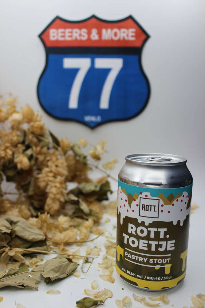 Rott. Brouwers Rott. Toetje Pastry Stout Blik 33 cl 10,50%