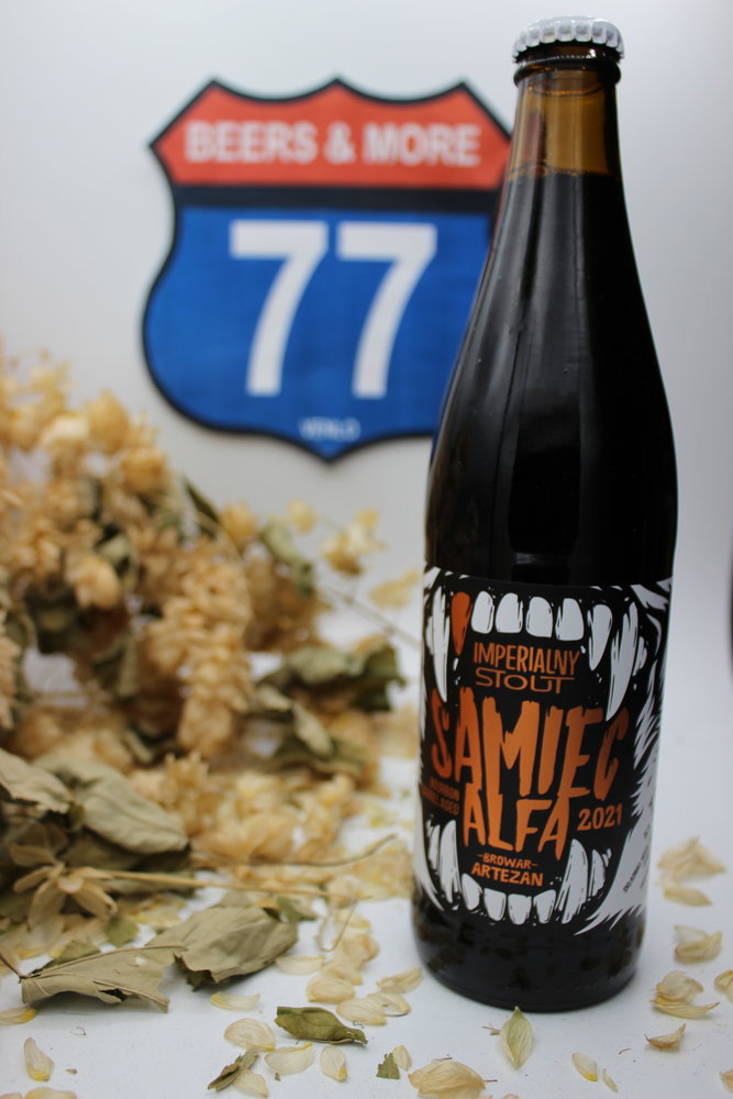 Browar Artezan Browar Artezan Samiec Alfa 2021 Imperial Stout BA Fles 50 cl  13,00%
