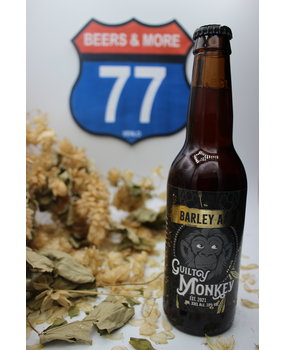 Guilty Monkey Brewery Guilty Monkey Brewery Barley Aap Fles 33 cl 10,00% Guilty Monkey Brewery Guilty Monkey Brewery Barley Aap Fles 33 cl 10,00%