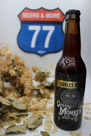 Guilty Monkey Brewery Guilty Monkey Brewery Barley Aap Fles 33 cl 10,00%