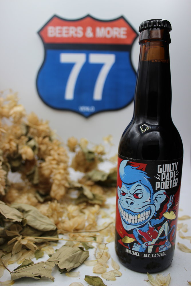 Guilty Monkey Brewery Guilty Monkey Brewery Guilty Papi Porter Fles 33 cl  7,40%