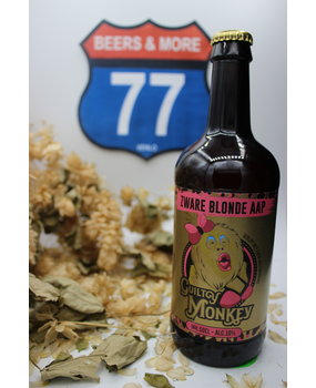 Guilty Monkey Brewery Guilty Monkey Brewery Zware Blonde Aap Fles 50 cl  10,00% Guilty Monkey Brewery Guilty Monkey Brewery Zware Blonde Aap Fles 50 cl  10,00%