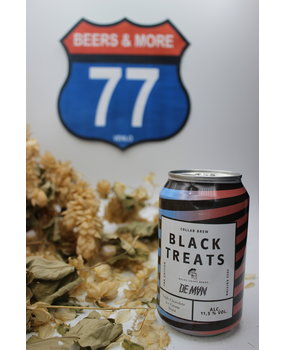 Brouwerij De Man Brouwerij De Man Black Treats 2022 Stout Blik 33cl 11.50% Brouwerij De Man Brouwerij De Man Black Treats 2022 Stout Blik 33cl 11.50%