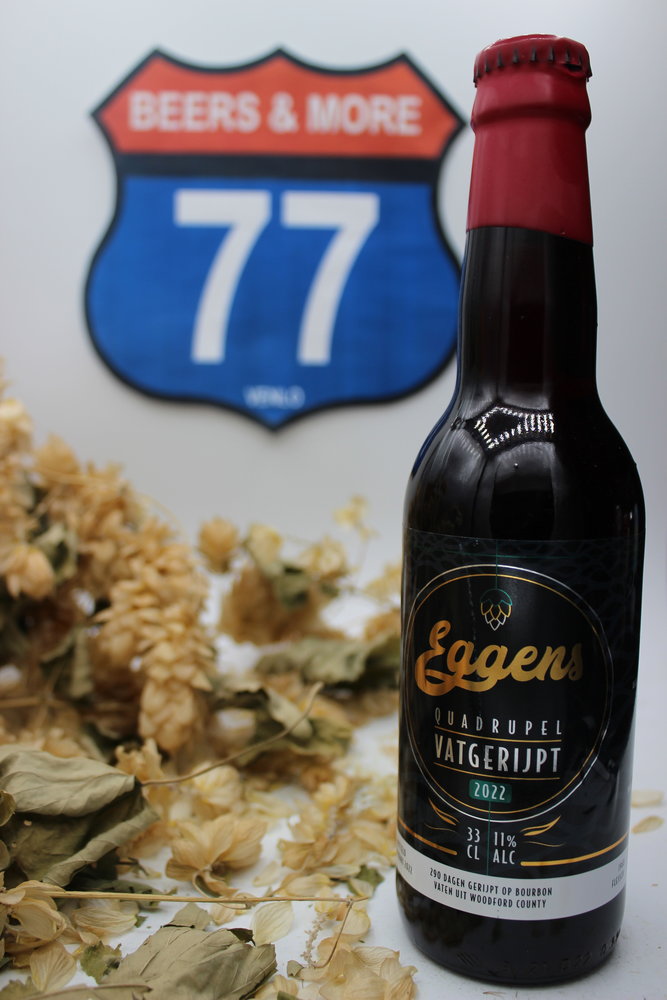 Eggens Eggens Quadrupel Vatgerijpt Woodford 2022 Fles 33 cl 11,00% Eggens Eggens Quadrupel Vatgerijpt Woodford 2022 Fles 33 cl 11,00%