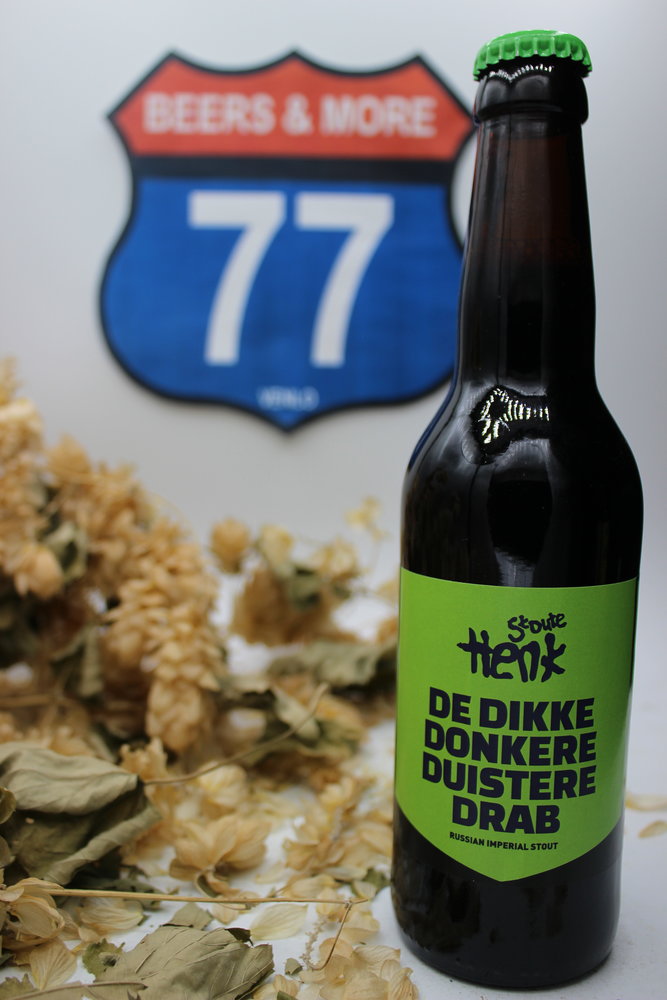 Brouwerij Stoute Henk Brouwerij Stoute Henk Dikke Donkere Duistere Drab Stout Fles 33 cl 10,30%