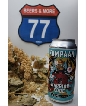 Kompaan Kompaan Battle Royale 8 The Warrior Code West Coast IPA Blik 44 cl  6,40% Kompaan Kompaan Battle Royale 8 The Warrior Code West Coast IPA Blik 44 cl  6,40%