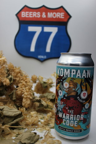 Kompaan Kompaan Battle Royale 8 The Warrior Code West Coast IPA Blik 44 cl  6,40%