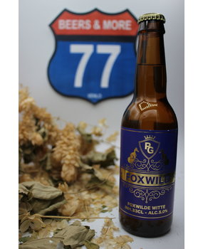 Guilty Monkey Brewery Peter Gillis Foxwilde Witte Witbier Fles 33 cl 5,00% Guilty Monkey Brewery Peter Gillis Foxwilde Witte Witbier Fles 33 cl 5,00%