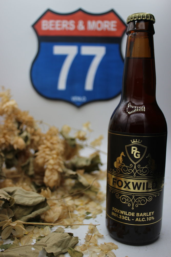 Guilty Monkey Brewery Peter Gillis Foxwilde Barley Barleywine Fles 33 cl 10,00%