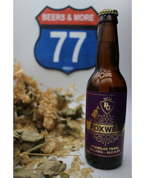 Guilty Monkey Brewery Peter Gillis Foxwilde Tripel Fles 33 cl 9,50% Guilty Monkey Brewery Peter Gillis Foxwilde Tripel Fles 33 cl 9,50%