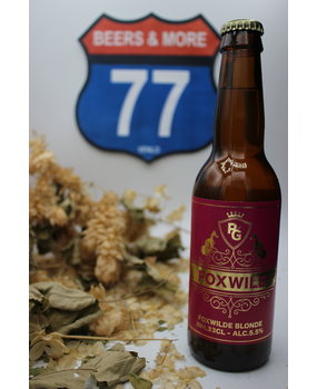 Guilty Monkey Brewery Peter Gillis Foxwilde Blonde Fles 33 cl 5,50% Guilty Monkey Brewery Peter Gillis Foxwilde Blonde Fles 33 cl 5,50%