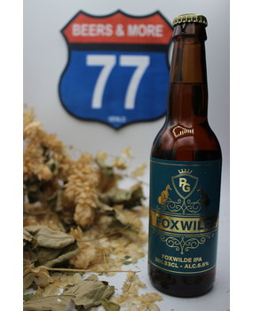 Guilty Monkey Brewery Peter Gillis Foxwilde IPA Fles 33 cl 6,60% Guilty Monkey Brewery Peter Gillis Foxwilde IPA Fles 33 cl 6,60%