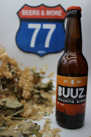 Buuz. Bier Buuz.  Krachtig Blond Fles 33 cl  7.00%
