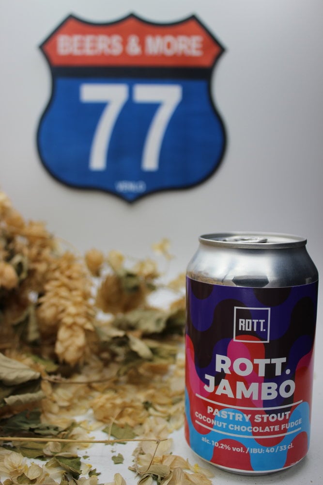 Rott. Brouwers Rott. Jambo Pastry Stout Coconut Chocolate Fudge Blik 33 cl 10,20%