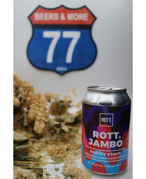 Rott. Brouwers Rott. Jambo Pastry Stout Coconut Chocolate Fudge Blik 33 cl 10,20% Rott. Brouwers Rott. Jambo Pastry Stout Coconut Chocolate Fudge Blik 33 cl 10,20%