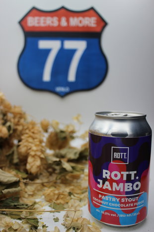 Rott. Brouwers Rott. Jambo Pastry Stout Coconut Chocolate Fudge Blik 33 cl 10,20%