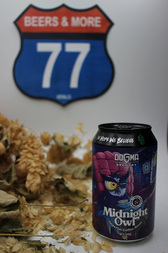 Dogma Brewery Dogma Brewery Midnight Owl Imperial Coffee Stout Blik 33 cl  9,00%