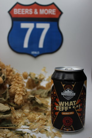 Basqueland Brewery Basqueland & Jopen What Teff*** DIPA Blik 33 cl 8,00% Basqueland Brewery Basqueland & Jopen What Teff*** DIPA Blik 33 cl 8,00%