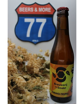 Brouwerij 'T Smakt Brouwerij 'T Smakt Nano Tripel Fles 33 cl 7,40% Brouwerij 'T Smakt Brouwerij 'T Smakt Nano Tripel Fles 33 cl 7,40%