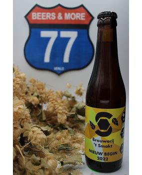 Brouwerij 'T Smakt Brouwerij 'T Smakt Nieuw Begin 2022 Barley Wine Fles 33 cl 10,40%