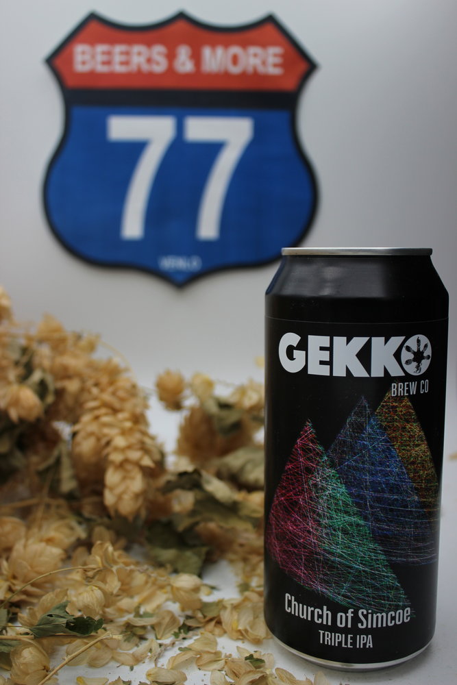 Gekko Brewing Company Gekko Church of Simcoe Triple IPA Blik 44 cl 10,00%