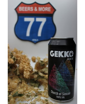 Gekko Brewing Company Gekko Church of Simcoe Triple IPA Blik 44 cl 10,00%
