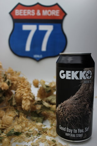 Gekko Brewing Company Gekko Good Day To You, Sir! Imperial Stout Blik 44 cl  9,50%