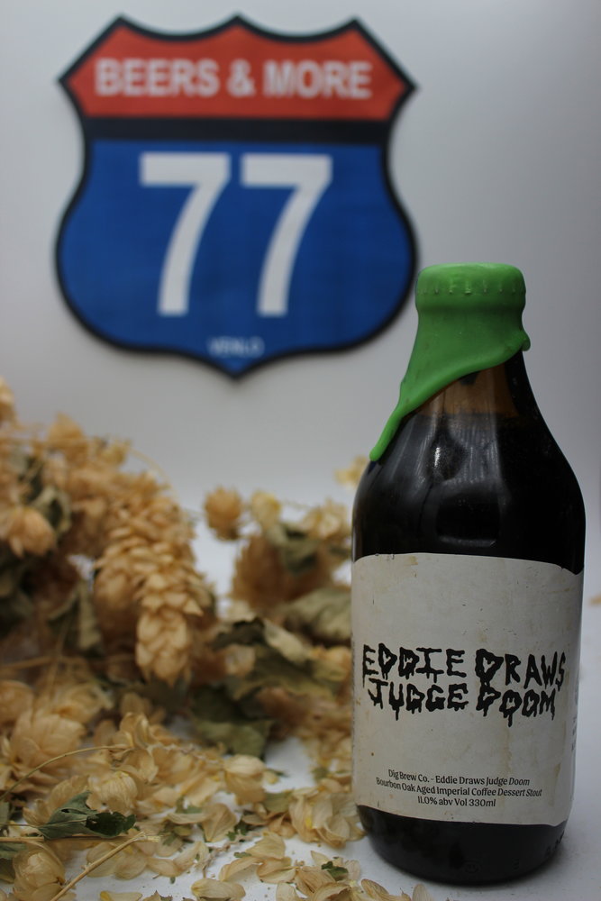 Dig Brew CO Eddie Draws Judge Doom Imperial Dessert Stout BA Fles 33 cl 11,00%