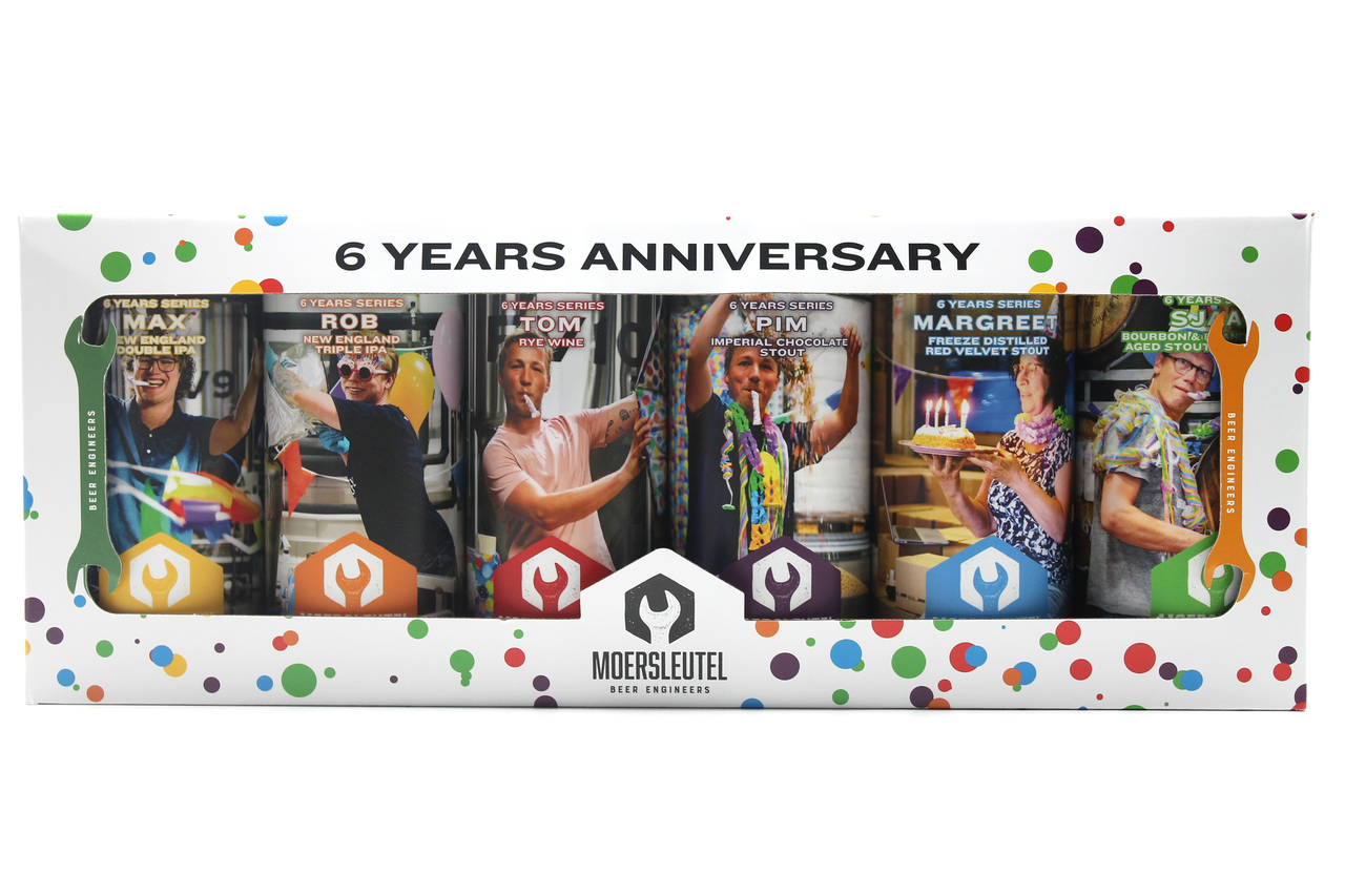 Moersleutel Moersleutel 6 Year Anniversary Blik 6x44 cl Moersleutel Moersleutel 6 Year Anniversary Blik 6x44 cl