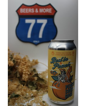 True Brew Company True Brew Rest in Peach x Schwarze Rose Peach Gose Blik 44 cl 6,00% True Brew Company True Brew Rest in Peach x Schwarze Rose Peach Gose Blik 44 cl 6,00%