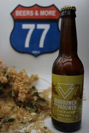 Gebrouwen door Vrouwen Gebrouwen door Vrouwen Gember Goud Super Spicy Blond Fles 33 cl  4,60% Gebrouwen door Vrouwen Gebrouwen door Vrouwen Gember Goud Super Spicy Blond Fles 33 cl  4,60%