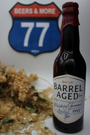 Gulpener Gulpener Whiskey Bourbon BA Quadrupel Fles 33 cl  12,00%