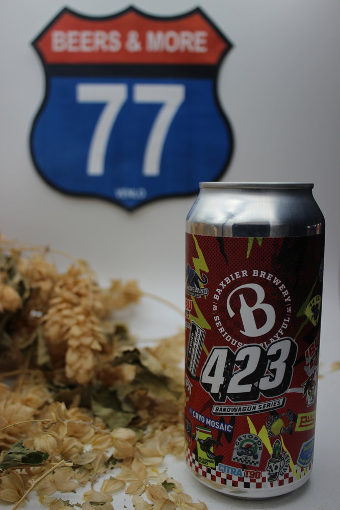 Baxbier Brewery Baxbier Brewery Brandwagon 423 New England Double IPA Blik 44 cl  8,20% Baxbier Brewery Baxbier Brewery Brandwagon 423 New England Double IPA Blik 44 cl  8,20%
