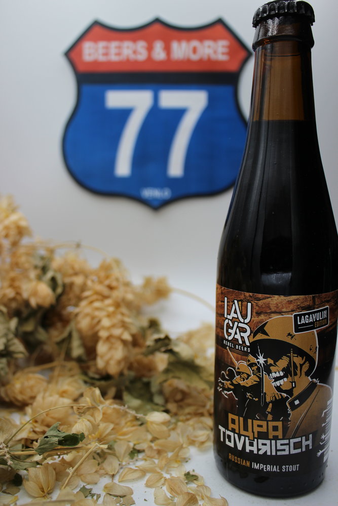 Laugar Laugar Aupa Tovarisch Lagavulin Edition BA Stout Fles 33 cl  12,00%