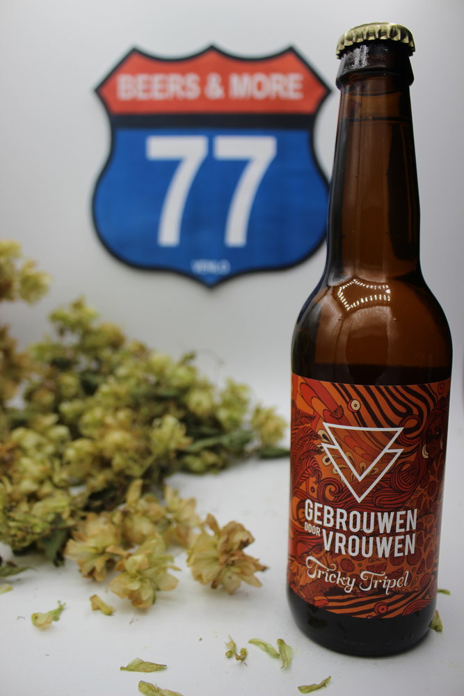Gebrouwen door Vrouwen Gebrouwen door Vrouwen Tricky Tripel Tripel Fles 33 cl 7,80%