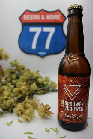 Gebrouwen door Vrouwen Gebrouwen door Vrouwen Tricky Tripel Tripel Fles 33 cl 7,80%
