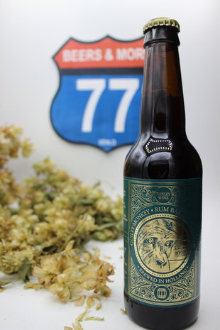 Guilty Monkey Brewery Guilty Monkey Rum Barrel Aged Beer Barley Wine Fles 33 cl 10,00%