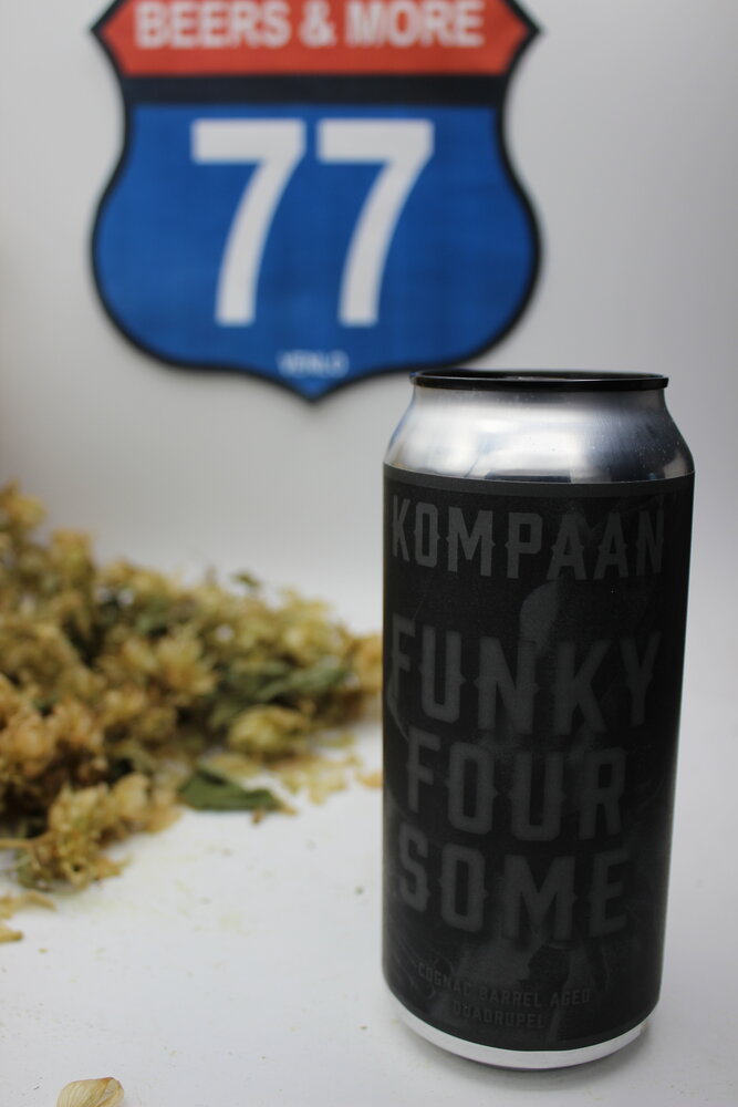 Kompaan Kompaan Funky Foursome Cognac Barrel Aged Quadrupel Blik 44 cl 12,00%