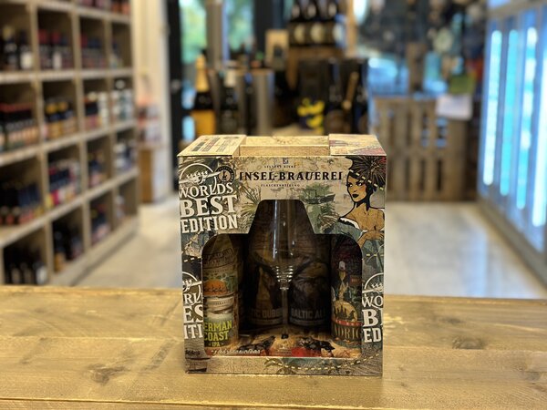 Insel Insel Worlds Best Edition Giftpack Fles 6x 33 cl met glas