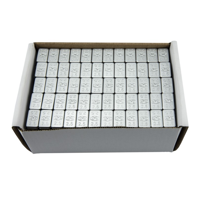 Kleefgewicht Zilver Ultradun 30 gr/strip 2,6mm (100st)