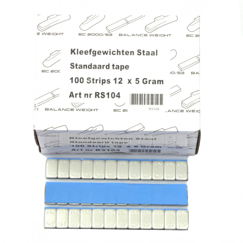 Kleefgewicht Zilver 12 x 5 gram (100st)