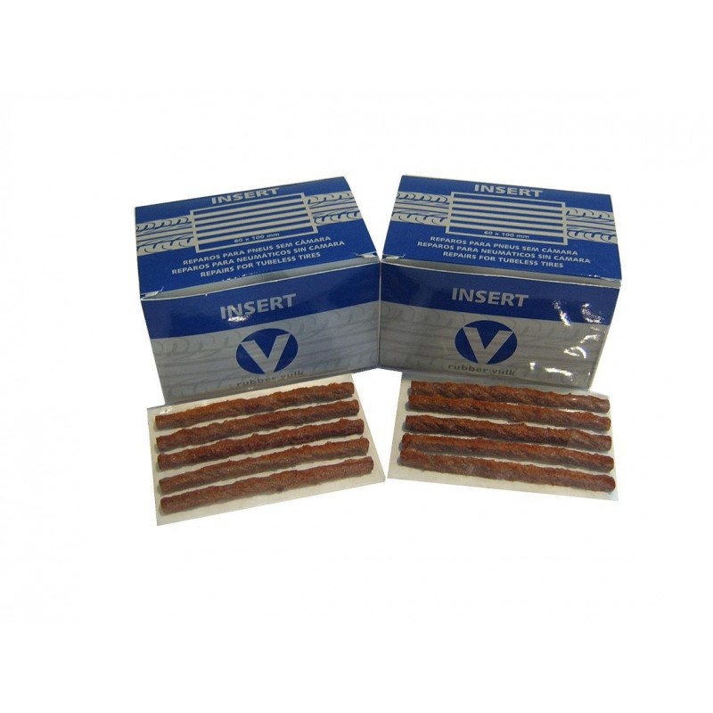 Rubbervulk Reparatiekoorden Bruin 10cm (60st)