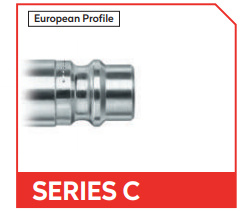 C Insteeknippel 1/4" uitw.