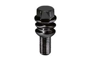 Wielbouten 15 x 1,25 x 45 K17 Bol (R14) + Ring Zwart B1279B