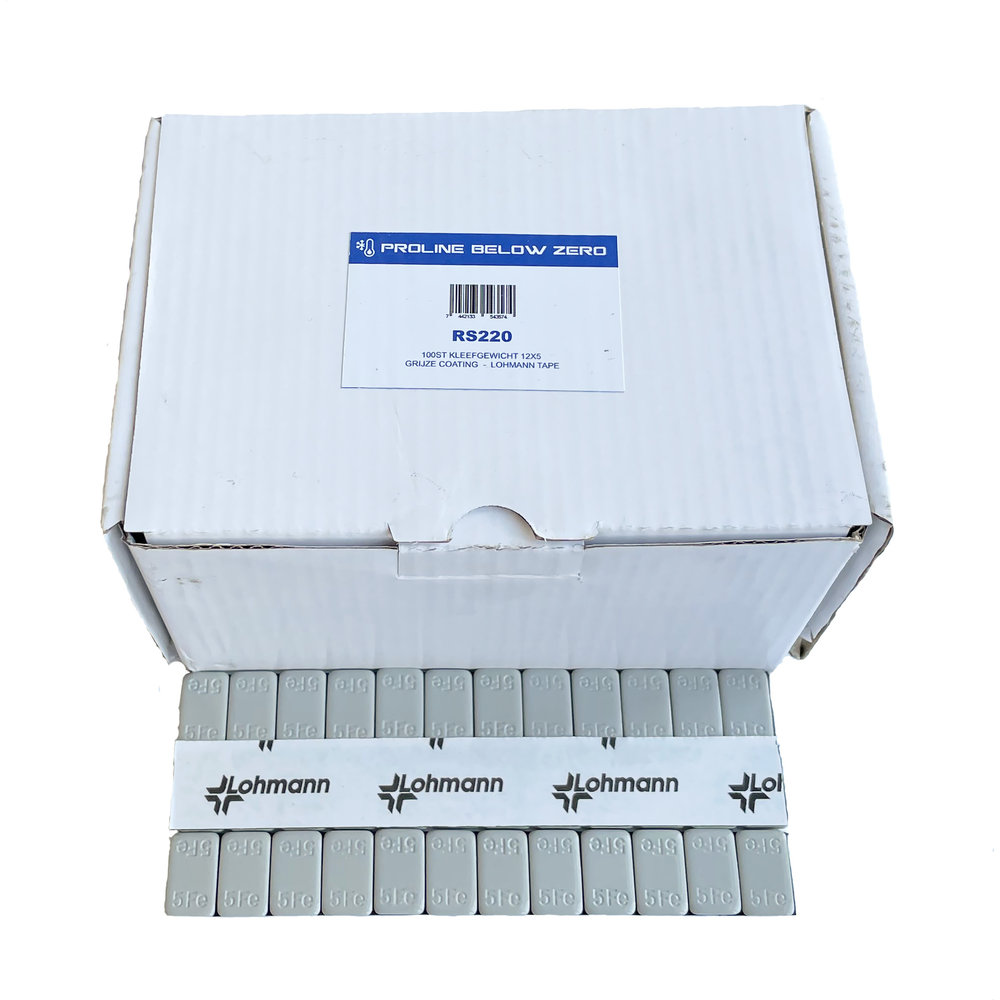 AL-50502 Plakgewichten voor velgen | 12 x 5 gram | Grijs | 100 stuks AL-50502 Plakgewichten voor velgen | 12 x 5 gram | Grijs | 100 stuks