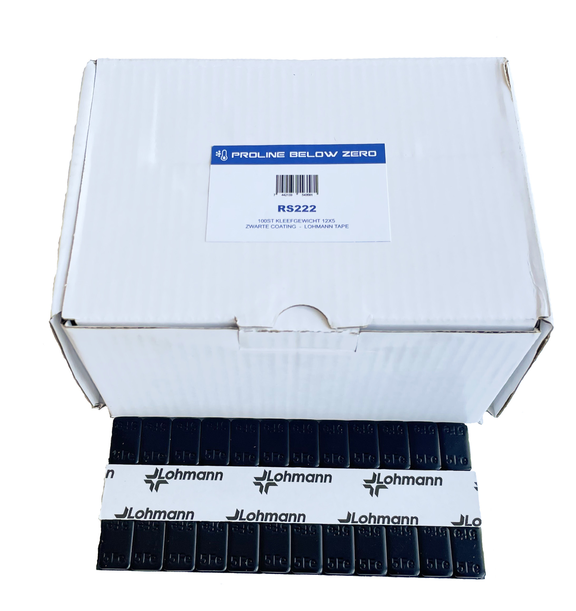 Kleefgewicht Zwart 12 x 5 gram Lohmann Xtreme Tape (100st)
