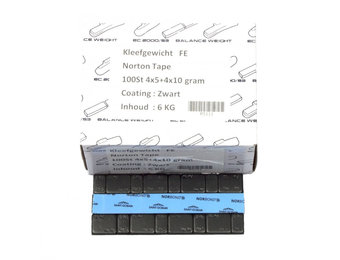 Kleefgewicht Zwart 4x5 gr + 4x10 gr (100st)